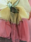 Antique Bisque Half Doll In Beautiful Dress