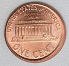 1999 Lincoln Memorial Cent Struck Off Center Error Coin  h75