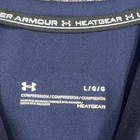 Under Armour Compression Shirt Mens Large Blue Long Sleeve Heat Gear Active Work