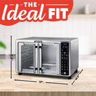 Gourmia French Door 6-slice Digital Toaster Oven Air Fryer  19 One-touch Presets