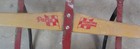 Paris Champion Wooden Snow Sled With Metal Runners  Floating Steering  54 