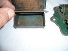 Lot Of 2 Vtg Antique Primitive  Tin Wall Mount  Match Holders  Striker Safe Free