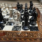 Luxury Chess Set Inlaid Solid Chess Board Metal Chess Pieces   Christmas   