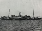 Original 1918 Print   H m  Auxiliary Cruiser   Coronado   Camouflaged