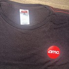 Amc Theaters Black T-shirt Unisex Xl Logo Amazing Cinema Movie Film Work