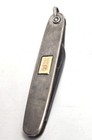 Sterling Silver Antique Pocket Watch Pocket Knife Fob Double Sided Stamped Mb