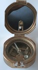 Stanley Brass Pocket Transit Compass Surveying Sine Nautical Maritime Wood Box X
