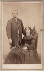 2 Cent Revenue Stamp Antique Cdv Photo  Couple Cuba  New York