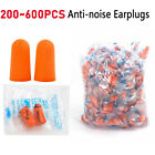 600pc Ear Plugs Lot Bulk Soft Orange Foam Sleep Travel Noise Shooting Earplugs