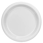 400 Packs 10  Disposable Bpa Free Plastic Plates Light Weight White Party Plates