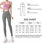 Womens High Waist Gym Leggings Fitness Sports Running Yoga Pants Stretch Grey M