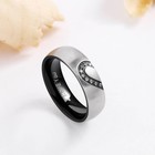 His   Hers Real Love Heart Promise Ring Stainless Steel Couples Wedding Engag   