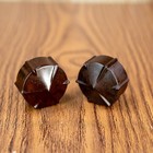 General Electric Deco Radio Knobs 1930s Bakelite 2pc  1 4  Opening W  Set Screw