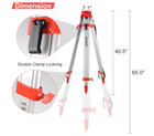 Aluminum Surveying Tripod heavy Duty Transit Level Tripod With Quick Clamp 5 8    