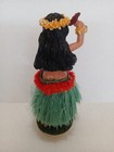 Vintage Hula Girl Green Grass Bobble Dashboard Hawii 6 5in Great Condition 