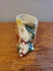 Vintage Pixie Elf Figurine Planter Garden Gnome Vase Elf With Tree Stump Planter