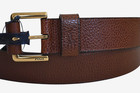 Polo Ralph Lauren Signature Pony Brown Pebbled Leather Men s Belt 42