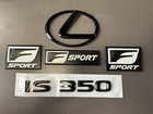 Gloss Black Trunk Emblem Badge Logo F Sport Fits Lexus Is350 2021 2022 2023 2024