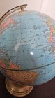 Vintage 12  Crams Imperial World Globe W  Flight Routes Gulf Of Mexico 