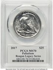 2017 Palladium Eagle 1 Oz Reagan Legacy Series Michael Reagan Pcgs Ms70