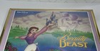 Vintage Beauty And The Beast Movie Poster Frame Walt Disney Printed Usa Osp 1991