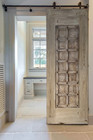 Custom Built Entrance Front Door  Solid Wood Antique Barn Doors Craftsman Double
