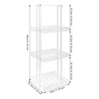 3 Tier Acrylic Standing Shower Shelf Shower Organizer Stand Corner Shower Caddy