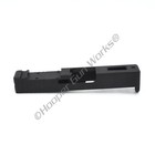 Hgw Bromont Rmsc Tabs Ported Slide For Glock 43 G43 9mm Stainless Steel - Black