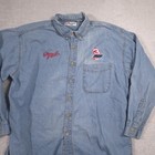 Dale Earnhardt Shirt Mens Xl Blue Denim Nascar Racing 3 Competitors View