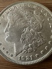 1921 Morgan Silver Dollar  1 Coin Au About Uncirculated 