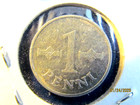 1974 Finland 1 Penni Coin   Coinsnap Graded - Au