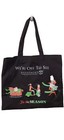 Dept 56 We re Off To See    Tote Bag Canvas Elf Witch Dog Design Krinkles 18x15 
