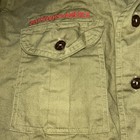 Vintage Olive Green Bsa Boy Scout Short Sleeve Uniform Shirt   32