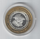 Paris Casino L e   10 Silver Strike 0 6 Oz  999  Casino Chip token Lv Nv 
