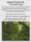 Green Forest M Wall Mural 151x105  Extra Large 7-panel Woodland Wallpaper