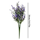 8pcs Of Artificial Lavender Simulated Plants Uv Protection Outdoor Garden Decor