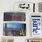 Lot 15 Double Two Sided Printed Match Stems Matchbook Covers Advertising Vintage