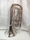 Besson Sovereign Be-968-2 Euphonium Silver Plated Used With Hard Case