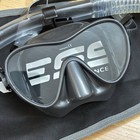 Cressi F1 Frameless Diving Mask   Snorkel Set Dark Gray Clear Vg