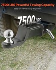 2  Drop Hitch For 2  Receiver Trailer Ball Mount 7500lb With 2  Hitch Ball   Pin