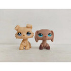 2pcs lot Lps Toys Littlest Pet Shop  Dogs  1194 518 Animal Figures