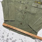 Vintage 1950s Us Military Sateen Utility Combat Army 1st Patten Shirt Korea War
