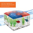 Betta Puzzle Aquarium Fish Tank Kit  Blue  Half Gallon