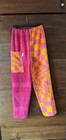 Towel Pants Orange And Pink Checkers