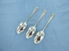 A Vintage Set Of Three Sterling Silver Old English Dessert Spoons  London 1926 