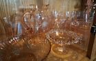 Vintage Depression Glass Lot 24pcs  Pink  1906lhutch