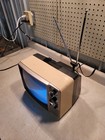 1984 General Electric Portable B w 10    Television 12xjr5104s Crt Retro Gaming