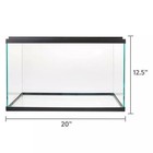 10 Gallon Glass Aquarium Starter Kit Filtration System Fish Tank  Led Lighting