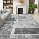 Soft Washable Area Rug 5x8 - Abstract Geometric Carpet For Living Room  Bedroom 
