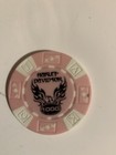 Harley-davidson Poker Chip Denali Alaska  Mt  Mckinley Dealership Pink   White